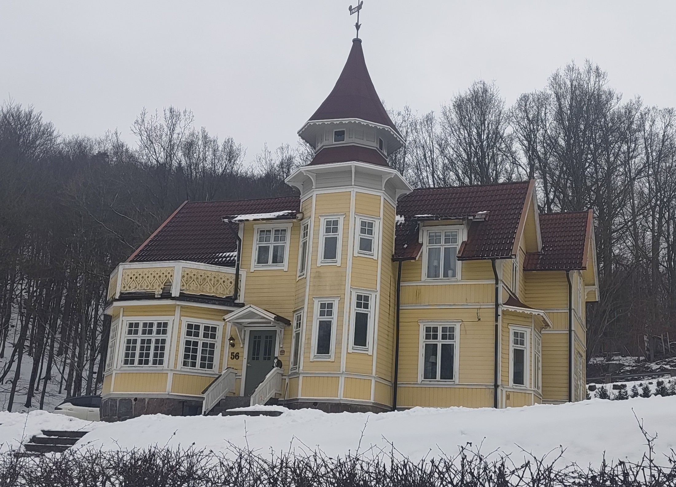 Villa Alicero idag efter renovering - Bevarad original arkitektur från 1908